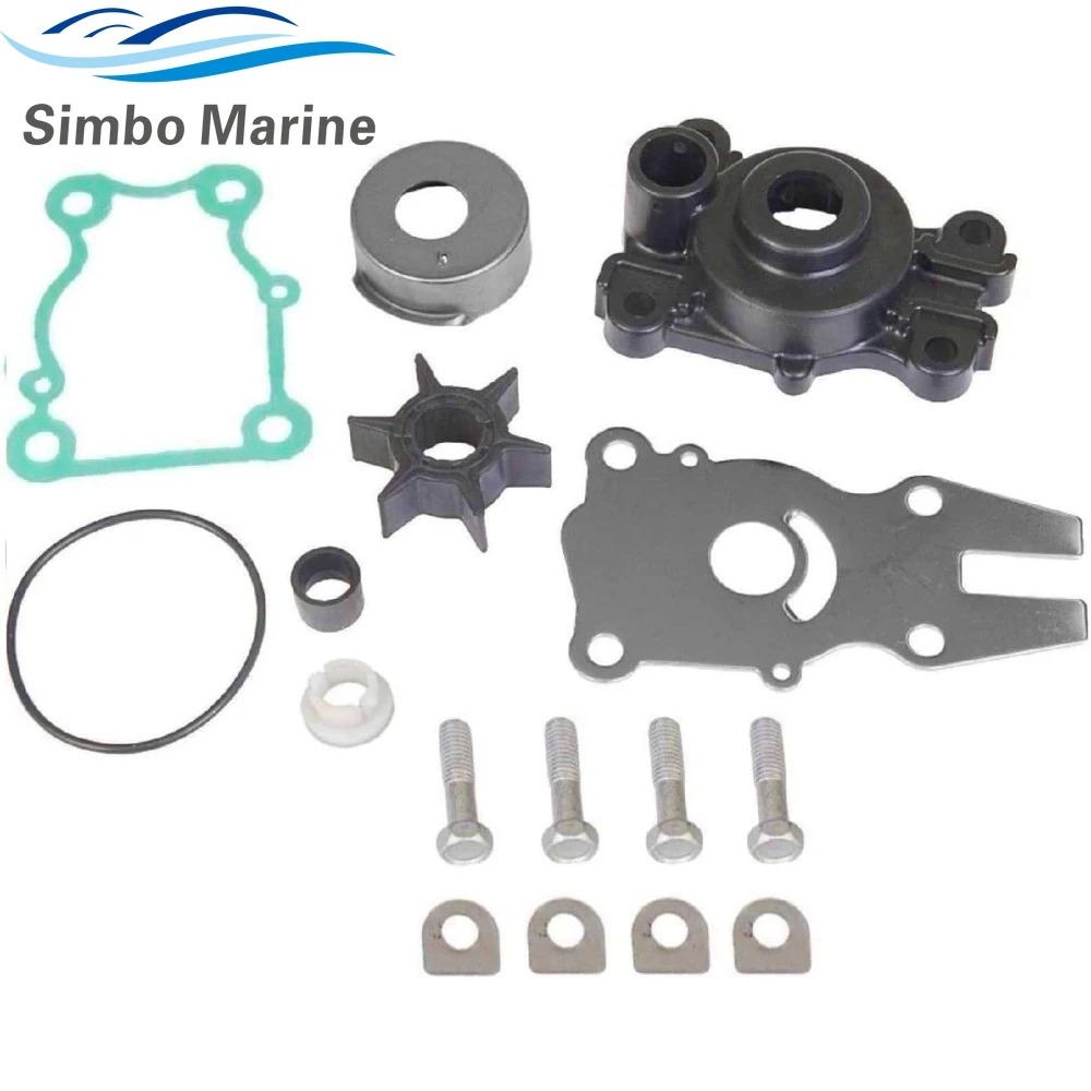 Water Pump Kit With Housing For Yamaha Outboard 2-stroke 40 50 60HP 63D-44311-00 63D-W0078-01 63D-W0078-03 18-3415 18-3434