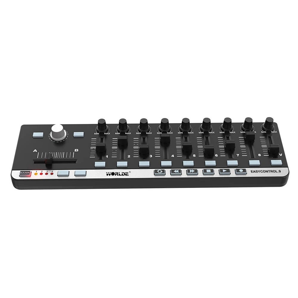 WORLDE EasyControl.9 Portable Mini USB 9 Slim-Line Control MIDI Controller