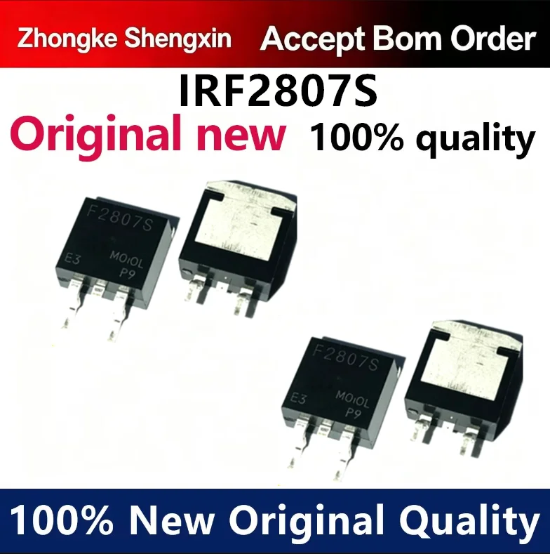 （5pcs-100pcs）Brand new original IRF2807STRLPBF F2807S TO-263 patch 75V/82A/230W N channel