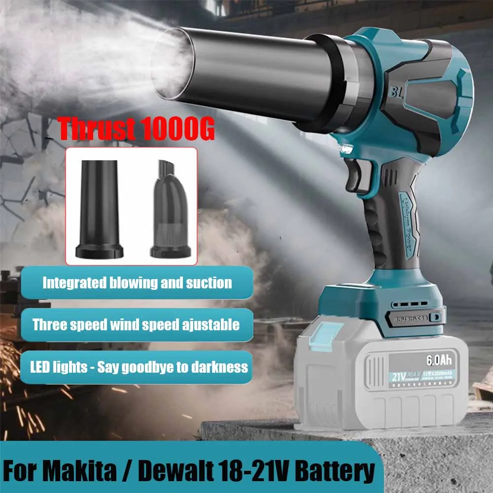 

For Dewalt 20V Battery Brushless Turbo Jet Fan 3-Gears Powerful Air Blower Cordless Blower Vacuum Cleaner Air Duster For Makita