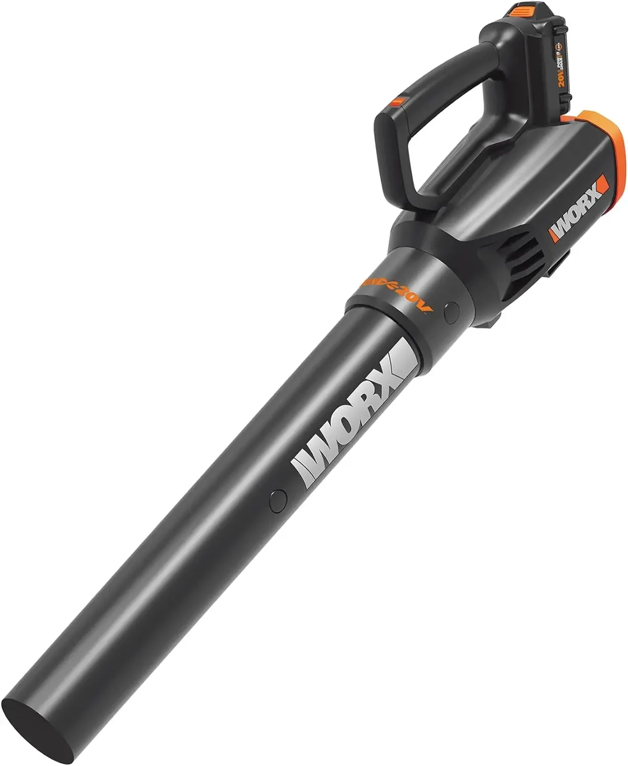 

20V Cordless Leaf Blower WG547.9, Electric Blower, Powerful Turbine Fan Technology, 2-Speed Control, for One-Hand Operation, Pow