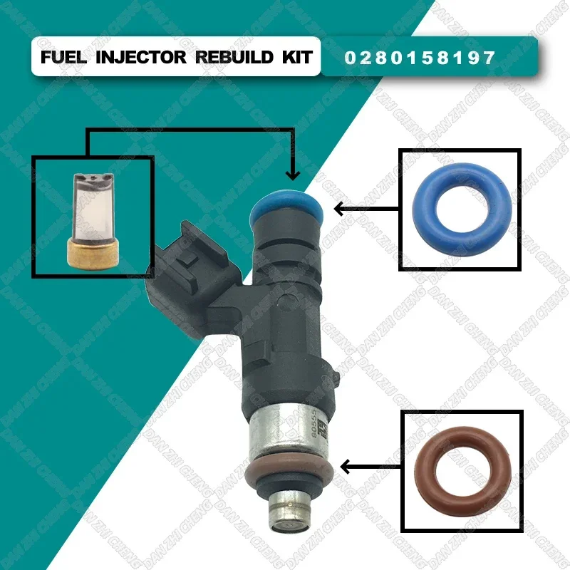

Fuel Injector Service Repair Kit Filters Oring Seals Grommets For Polaris Ranger XP 800 2012-2013 1204318 1204319 0280158197