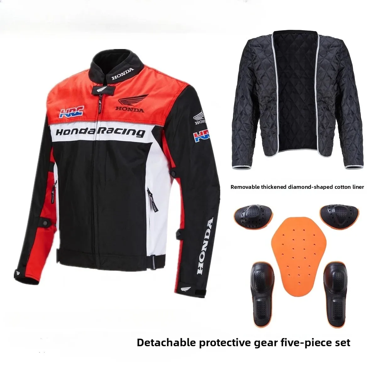 

Оригинальная мотоциклетная куртка Honda, мужской ветрозащитный гоночный костюм, водонепроницаемые куртки, износостойкий бронежилет, мото одежда