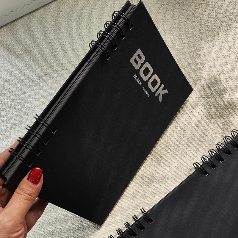 A5/A4 Black Pages Memory Books DIY Craft Photo Albums Scrapbook Cover Kraft Album For Wedding Anniversary Gifts Memory Books