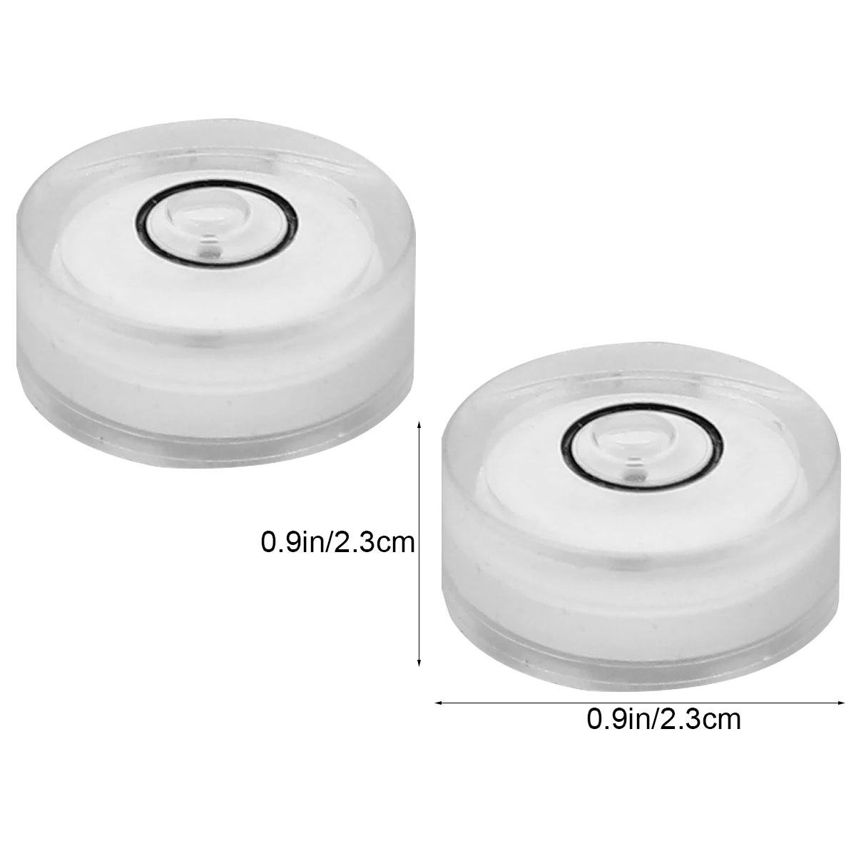 16pcs Horizontal Bubble Level Circular Levelling Instrument Portable White Bubbles High Accuracy Level