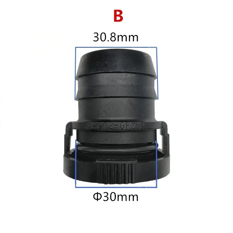 duży rozmiar 30mm Złączki rur wydechowych plastikowe złącze rury wydechowej do samochodu 1PC — zdjęcie 7