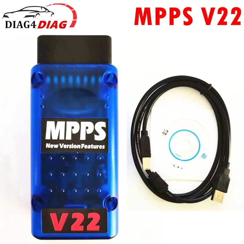 MPPS V22 Programming Tool MPPS Master OBD2 Diagnostic Tool MPPS V22 Chip Tuning Scanner For EDC15 EDC16 EDC17 Multi-Language