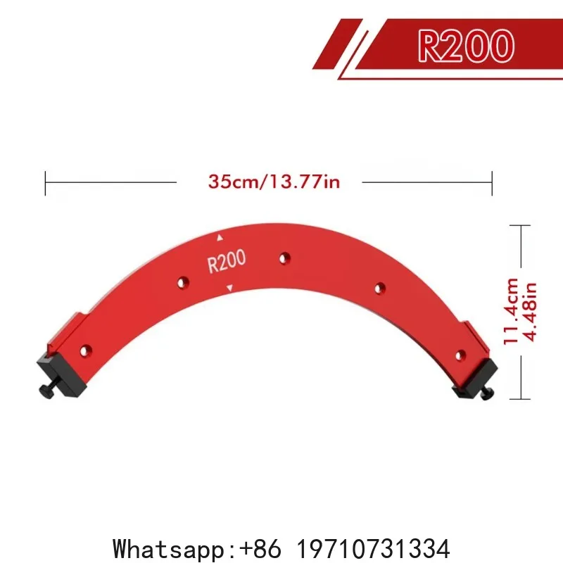 Woodworking Router Templates R100-R300 Radius Jig Arc Angle Template  Corner Radius Reusable Positioning Tools