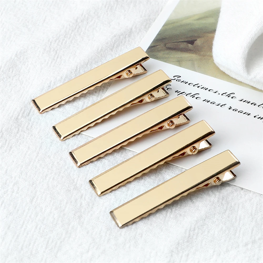 30/50 Stuks Metalen Haar Alligator Clips Basic Goud Kleur Haar Clip Voor Diy Sieraden Haarspelden Voor Vrouwen haar Stijl Gereedschap Accessoires