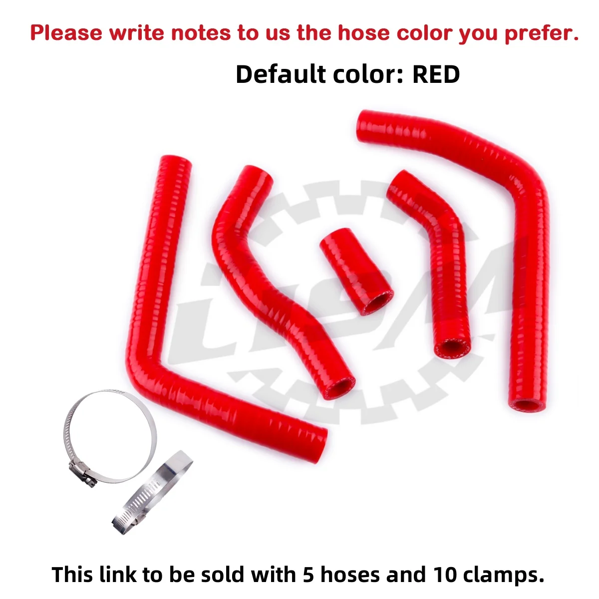 

5PCS 3PLY For 2005-2008 Honda CR125 CR 125 Motorcycle Silicone Radiator Coolant Hose Kit Pipe 2006 2007 Silicone Tube Pipe