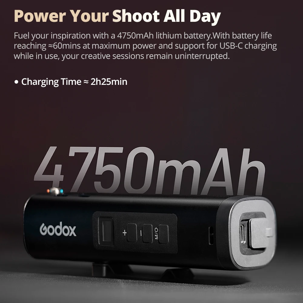 Lanterna LED GODOX FL15Bi 2800K-6500K com 11 Efeitos