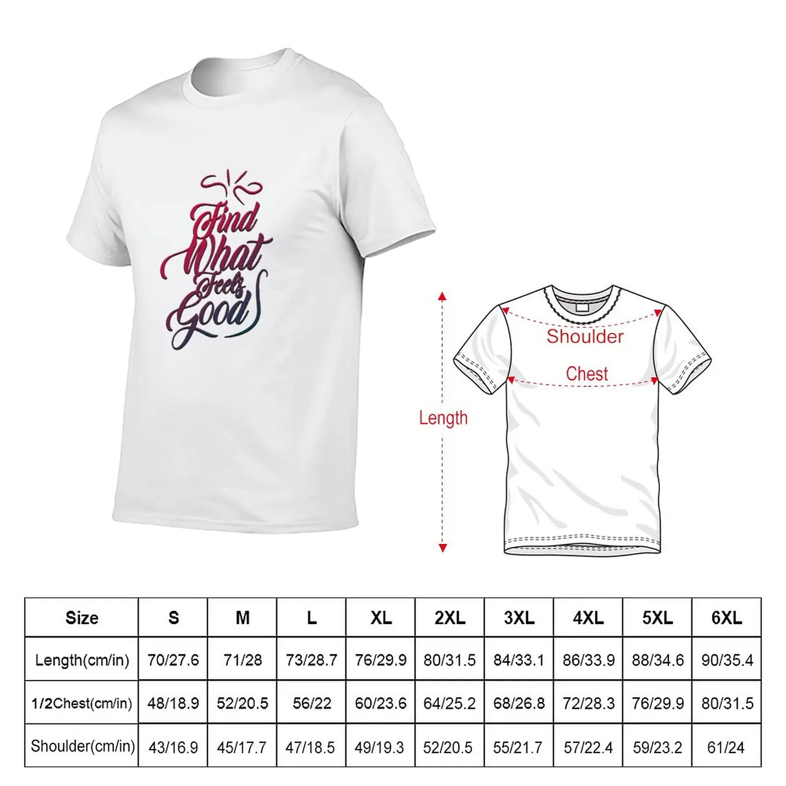 New find what feels good letter T-Shirt plus size tops funny t shirts mens graphic t-shirts hip hop