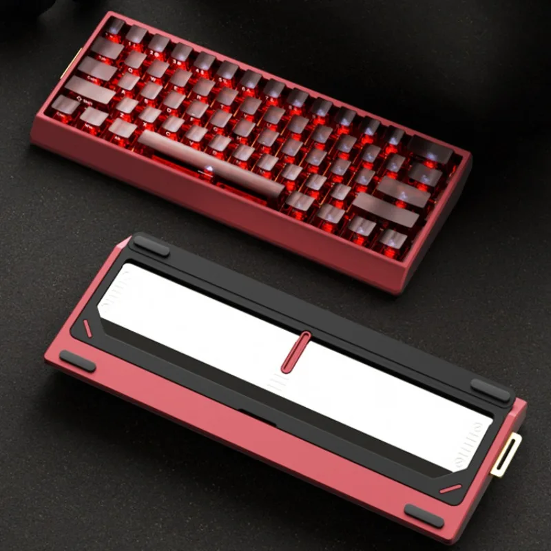 Guscio per tastiera X60 Adattamento personalizzato Wooting60HE Guscio per nave in alluminio GH60 Interruttore magnetico Tastiera Gioco Accessori per ufficio