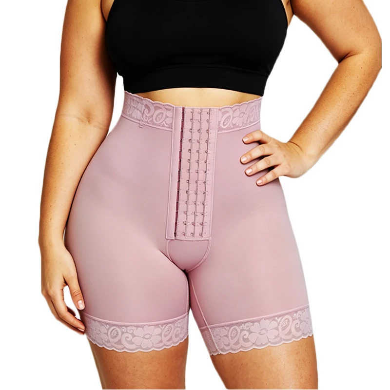 GUUDIA Lower Belly Control 4 Rows Hooks Panties Shaping Shorts Smoothing Shapewear Underwear Open Crotch Fajas Waist Reduce Faja