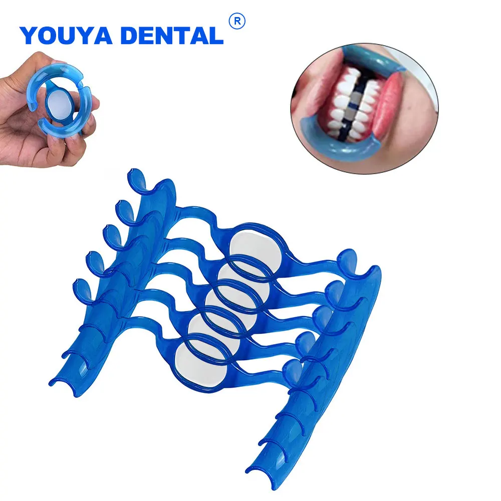 

5pcs Dental M Type Mouth Opener Teeth Lip Cheek Retractor Expanders with Mirror Dentistry Instrument Oral Care Tool