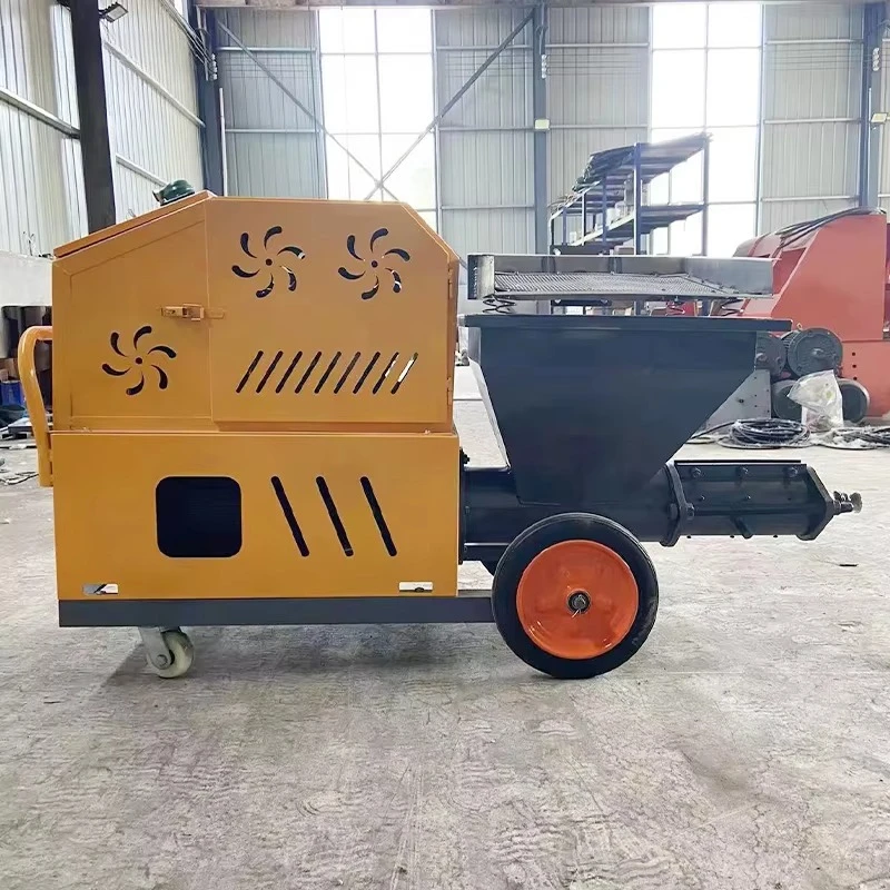 Mortar Spraying Machine Paint Sprayer Concrete Pump Shotcrete Gun Diesel Multifunctional for Fireproof Coating and Insulation