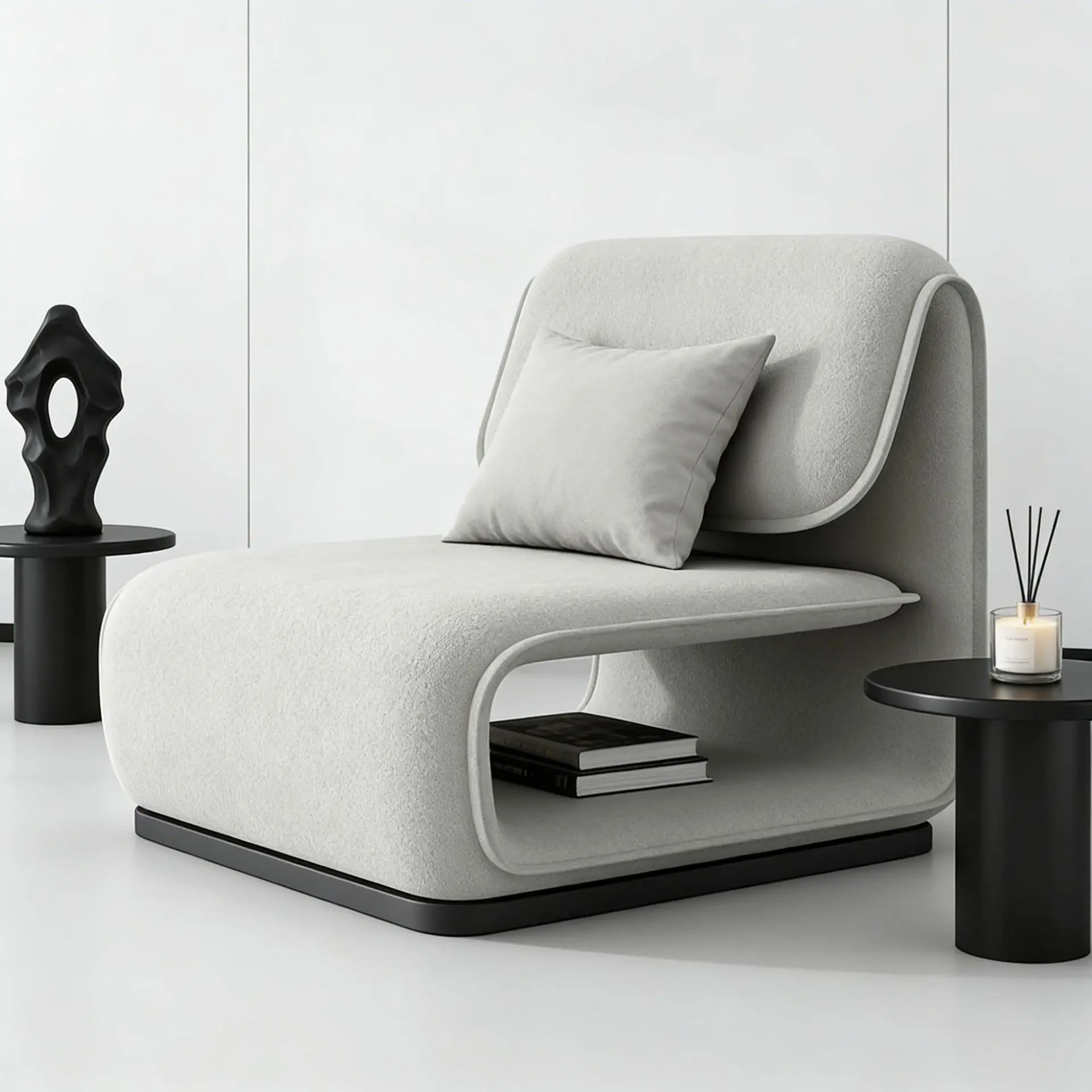 Italian minimalist Nordic, light luxury lazy sofa