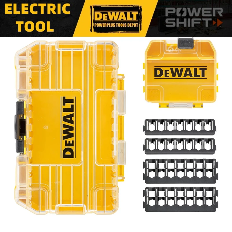 

DEWALT DT70801 Small Bulk Storage Case + Screwdriver Bit Bars Stackable Lockable Tool Parts Drill Bit Plastics Tool Storage Box