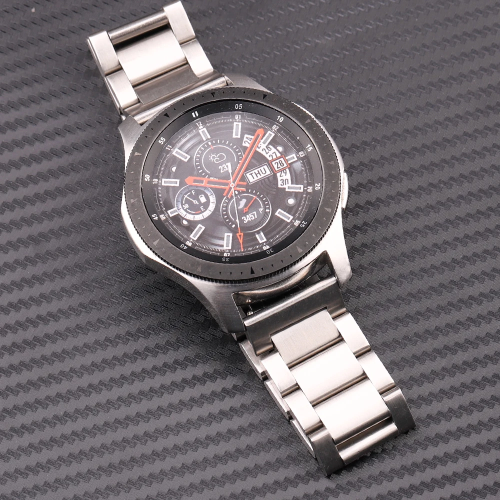 Stainless Steel Watch Band Bracelet 18mm 20mm 22mm Silver Solid Metal Watchband Straight End Strap Accessories