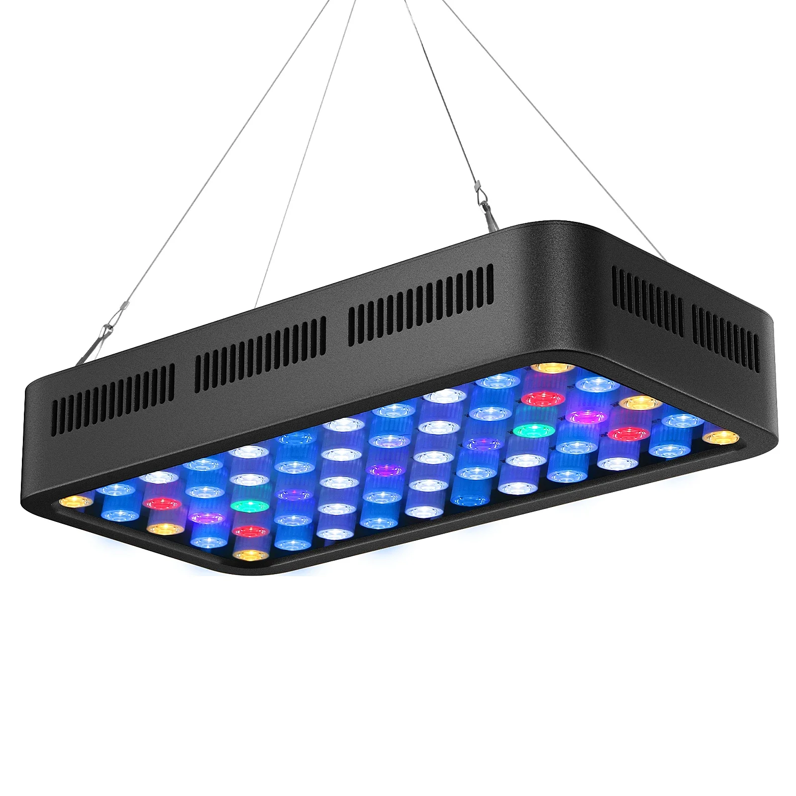 WiFi Control Dimmable 165W Led Aquarium Light with Three Channels Smart App Control for Fish Coral Reef Tank
