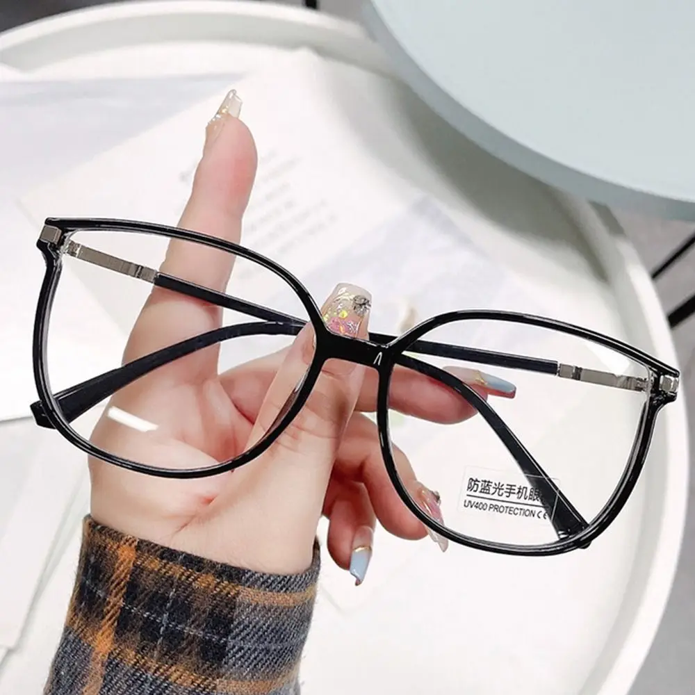 Women Reading Glasses Oversized Frame Bling Diamonds Anti-blue Light Readers Metal Frame Presbyopia Men Eyeglasses +100 to +400