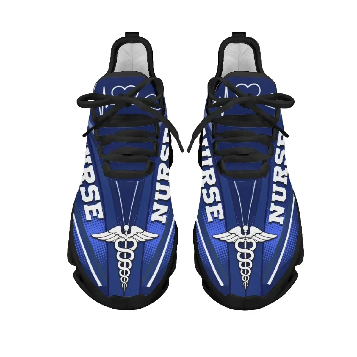 

Paramedic Design Mesh Swing Sneakers Casual Lightweight Platform Shoes for Ladies EMT EMS Pattern Girls Nurse Shoes