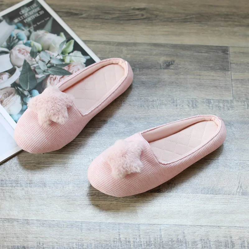 New Fashion Spring Summer Cute Women Slippers Cotton Home House Bedroom Indoor Women Shoes