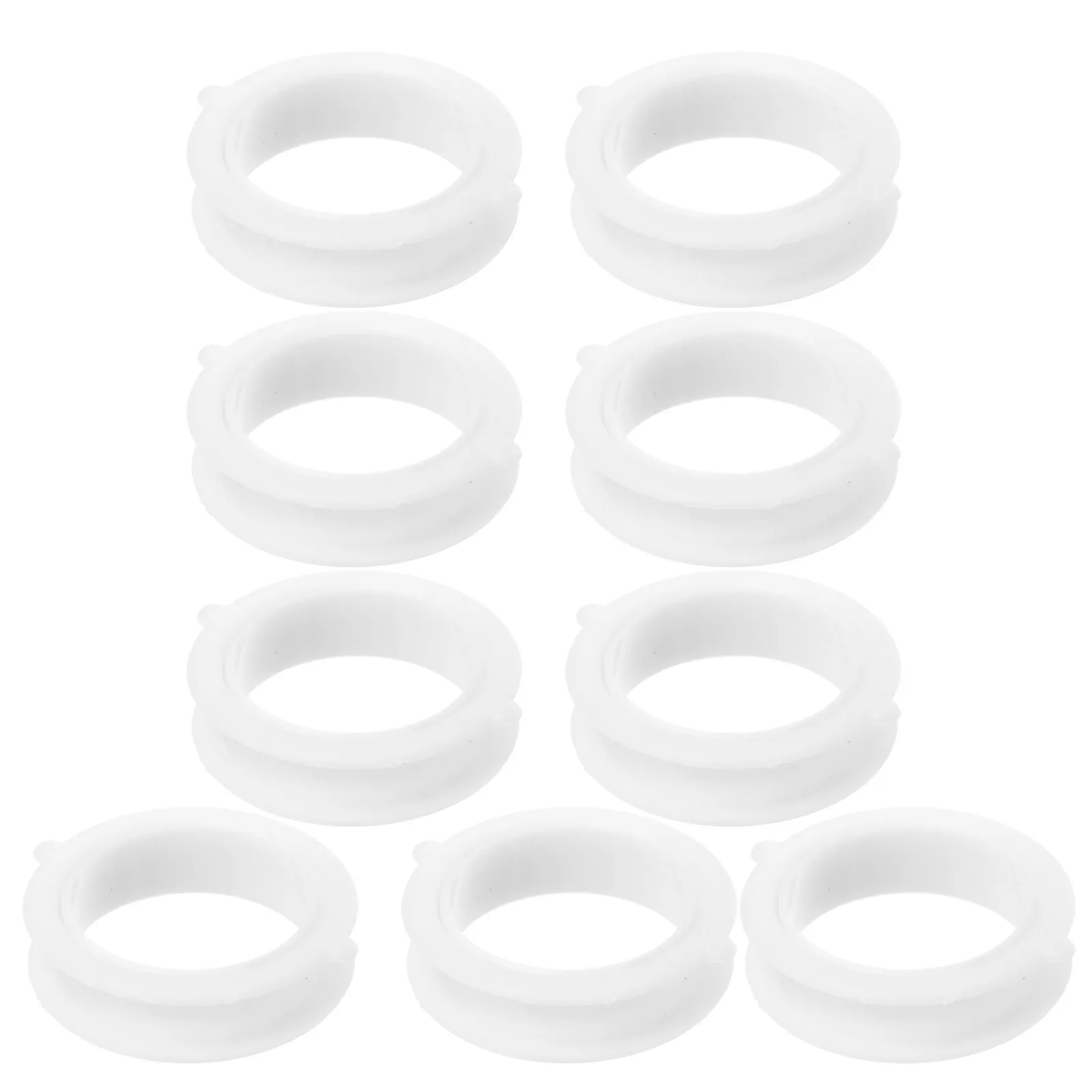 

10Pcs Sealing Rings Decorative Pipe Cover White Plastic Waterproof Pipe Concealer Kitchen Bathroom Hiding Heating Water Pipes