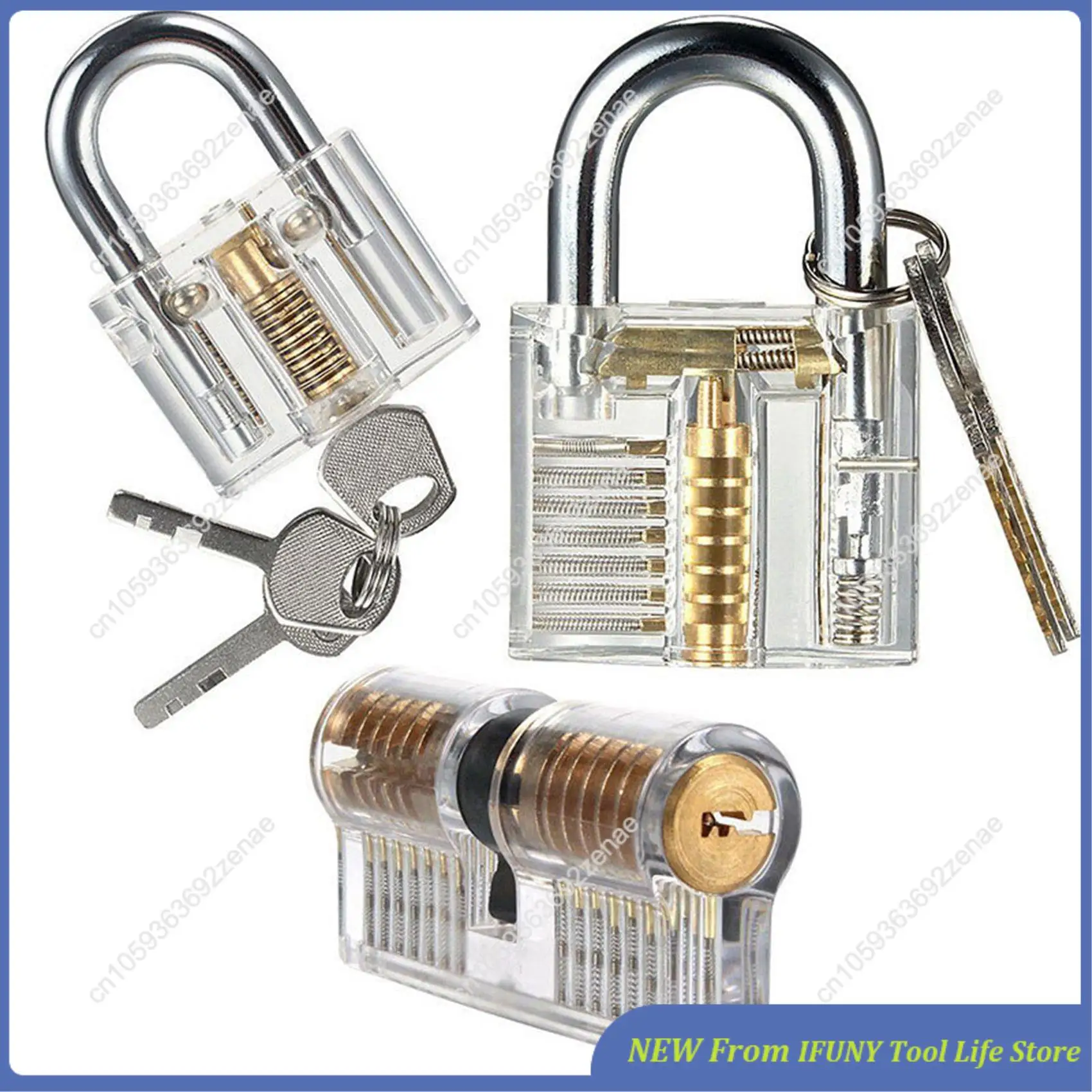 Transparant slot Hangslot Transparant displayslot Kristallen slot Nieuw