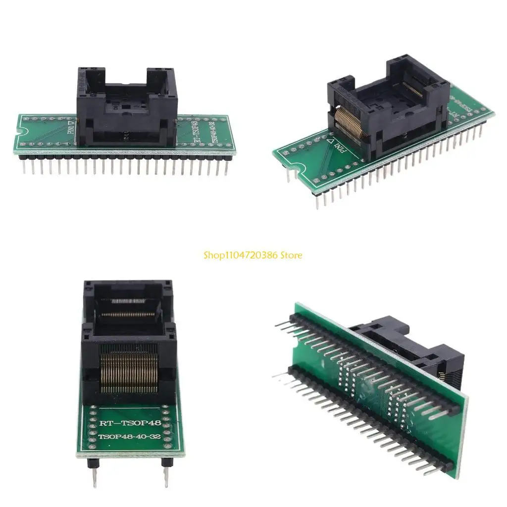K0EA TSOP48 To DIP48 Double Contact Gold Plating Universal IC Programm Socket Adapter