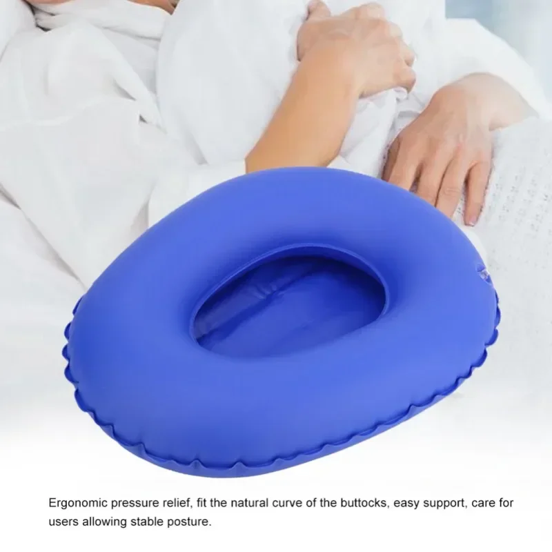 Washable Inflatable Bedpan Bedridden Elderly Disabled Patient Care Anti Bedsore Air Cushion Portable Reusable Toilet Potty Stool