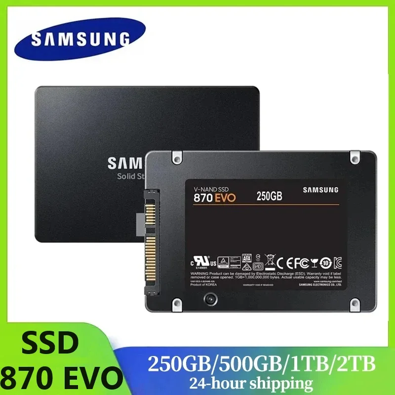 

SAMSUNG SSD 870 EVO 1TB 2TB 250GB 500GB Internal Solid State Disk HDD Hard Drive SATA3 2.5 inch Laptop Desktop PC MLC disco duro