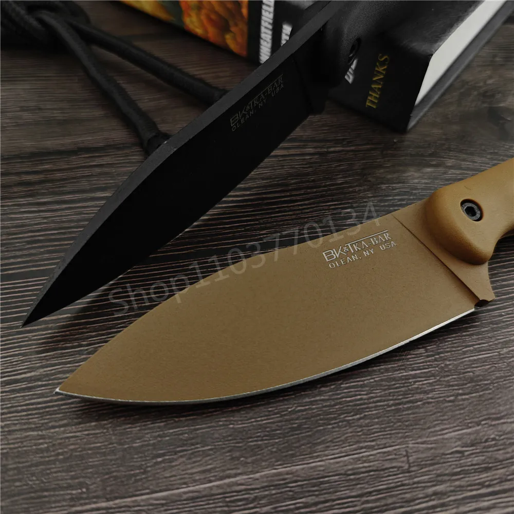 NEW High Hardness Fixed Blade Knife BK19 Military Tactical Knife D2 Blade Nylon Glass Fiber Handle Outdoor Camping Hiking Tool