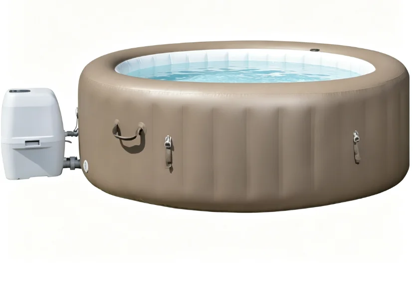 Inflatable Smart Spa Hot Tub, Heated Jet Massage Whirlpool Pool Private Thermal Hydrotherapy Bath for Home Relaxation Use