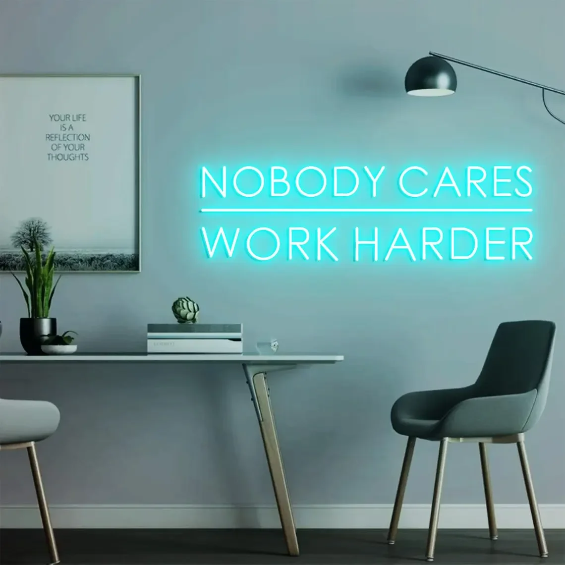Nobody Cares Work Harder Sign  - Home Gym Design Ideas 评论和价格