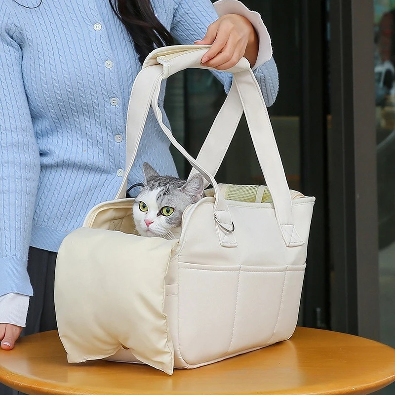 

Сумка-переноска для кошек, многофункциональные принадлежности для домашних животных, переноски для кошек, портативная нейлоновая сумка для кошек MH40MB