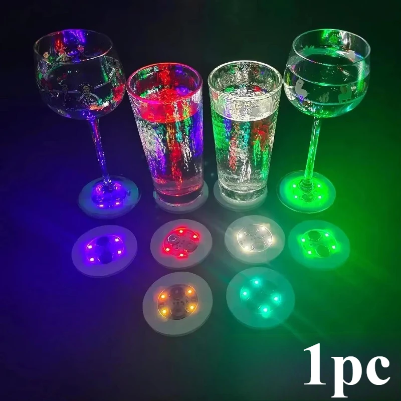 

Светодиодная подставка, подставки для напитков, светодиодные подставки для бутылок алкоголей, наклейки, подставки, вспышка, барная подставка для декора вечеринки