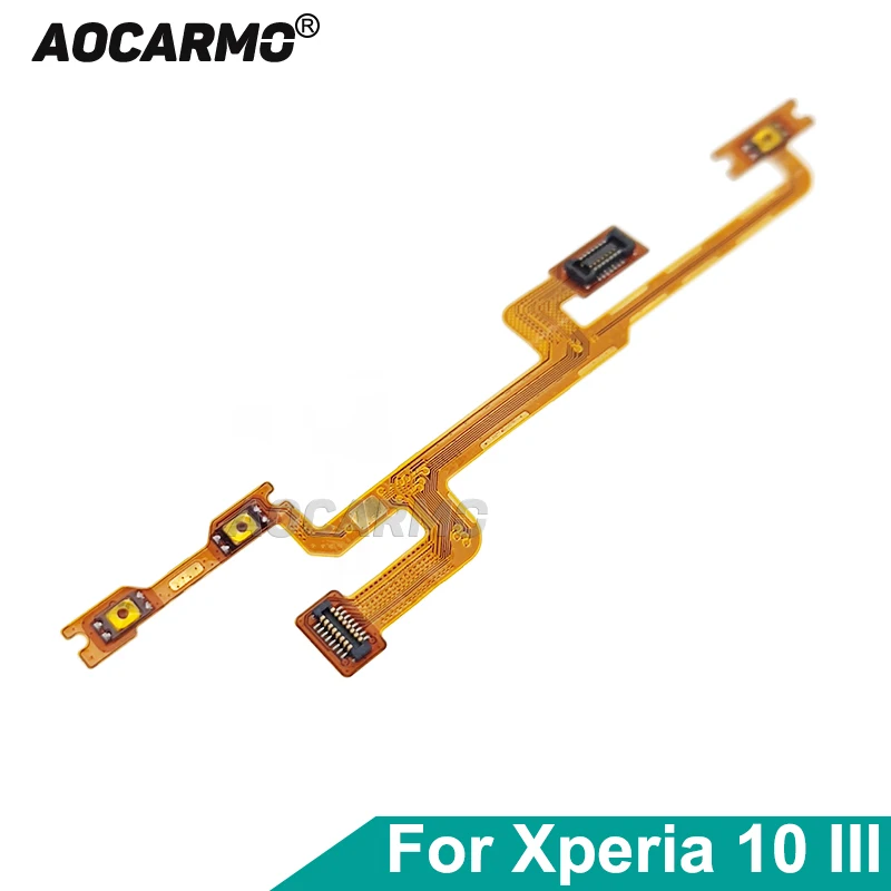 Aocarmo For Sony Xperia 10 III X10iii Power On/Off Volume Button