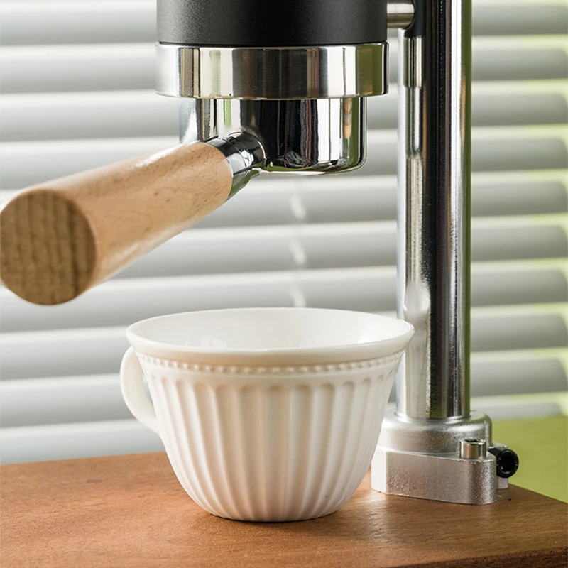 Manual Espresso Machine Retro Design High-Pressure Extraction Rich Oil Content Integrated Hand Lever Coffee Maker