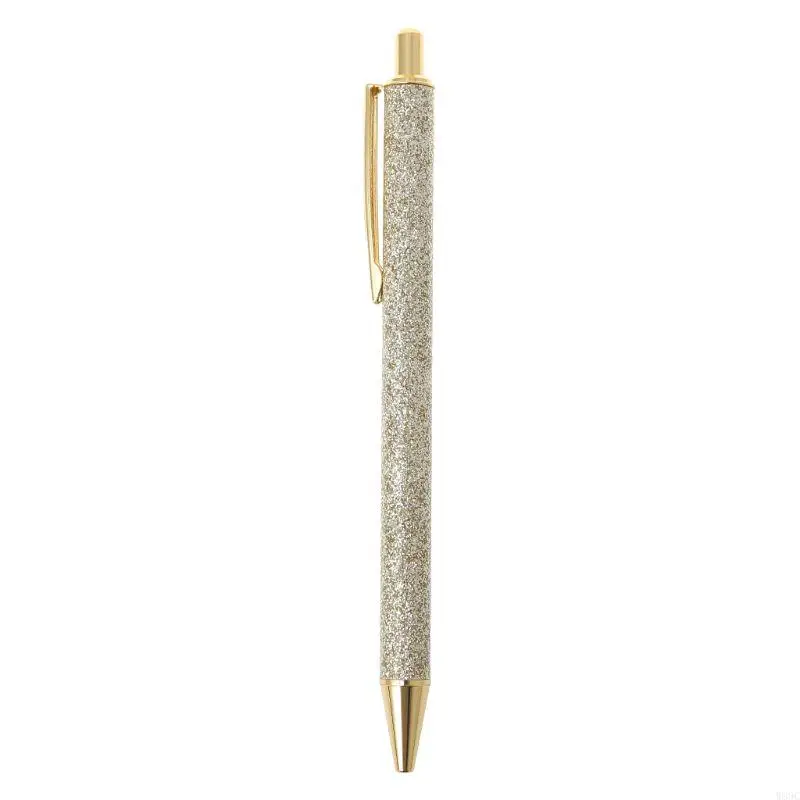 W89C Luxury Bling Metal Boleta Pen 1.0 mm Glitter Fluk Supplies SCH