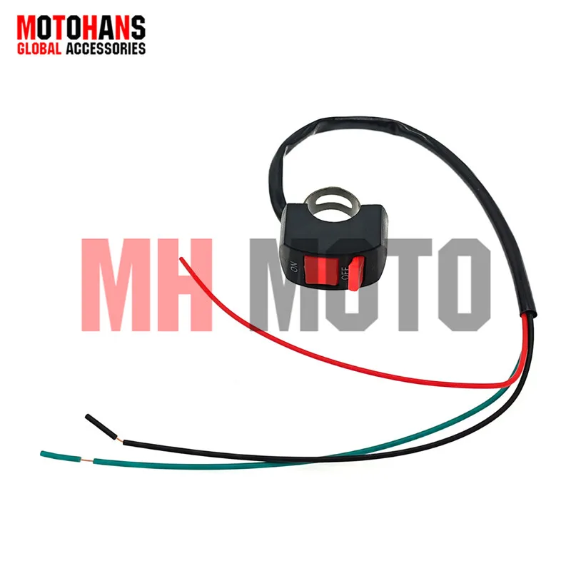

MOTORCYCLE RIGHT HANDLE BAR FLAMEOUT SWITCH HANDLE SWITCH ON OFF BUTTON FOR MOTO MOTOR ATV BIKE DC12V/10A BLACK