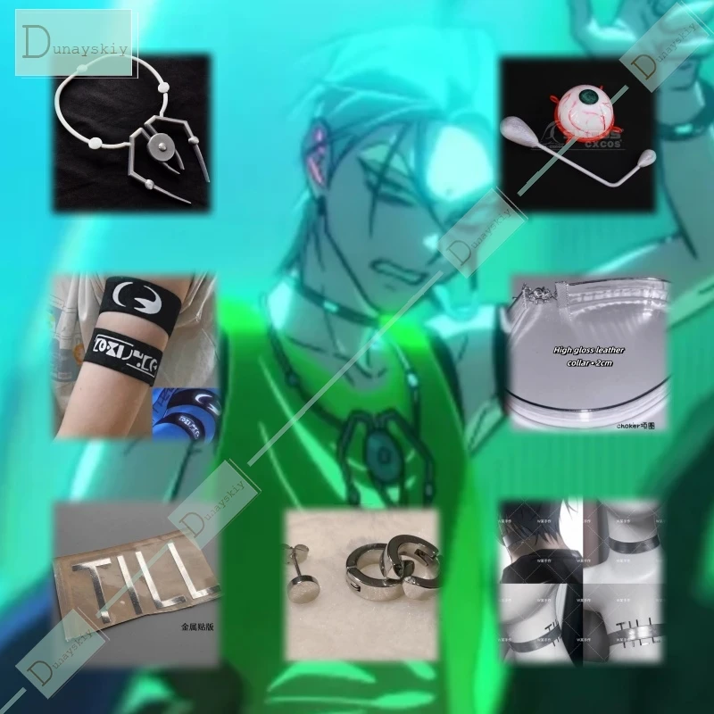 

ALIEN STAGE Round 7 Blink Gone Till Cosplay Armband Same Style Prop Necklace Arm Decoration Performance Christmas Party Decor