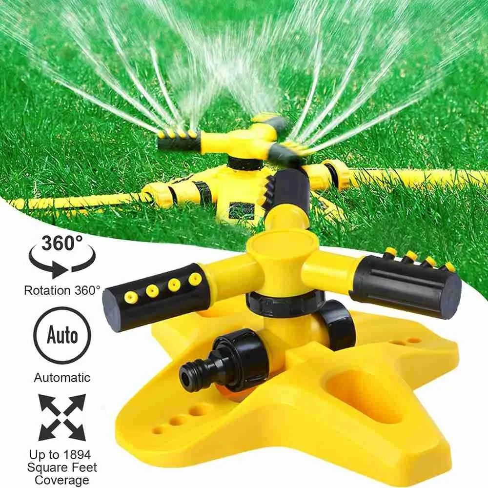 360 องศา Garden Sprinkler หมุนอัตโนมัติพื้นที่ขนาดใหญ่หญ้าน้ํา Sprinkler Sprinkle ชลประทานระบบชลประทานอัตโนมัติ