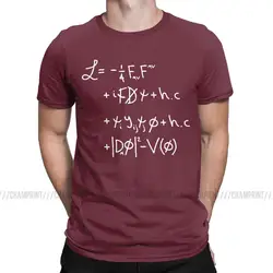 Men Universe Lagrangian T Shirts Quantum Mechanics Physics Science Physical Geek Nerd Tops Leisure O Neck Tees Summer T-Shirts