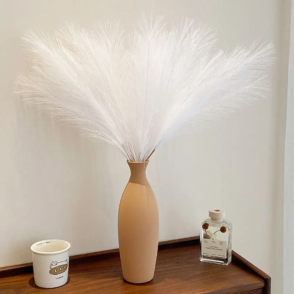 20Pcs Fluffy Texture Artificial Pampas Grass 50cm/22in Tall Faux Grass Pampas Grass Bouquet Multi-color Decoration view 4