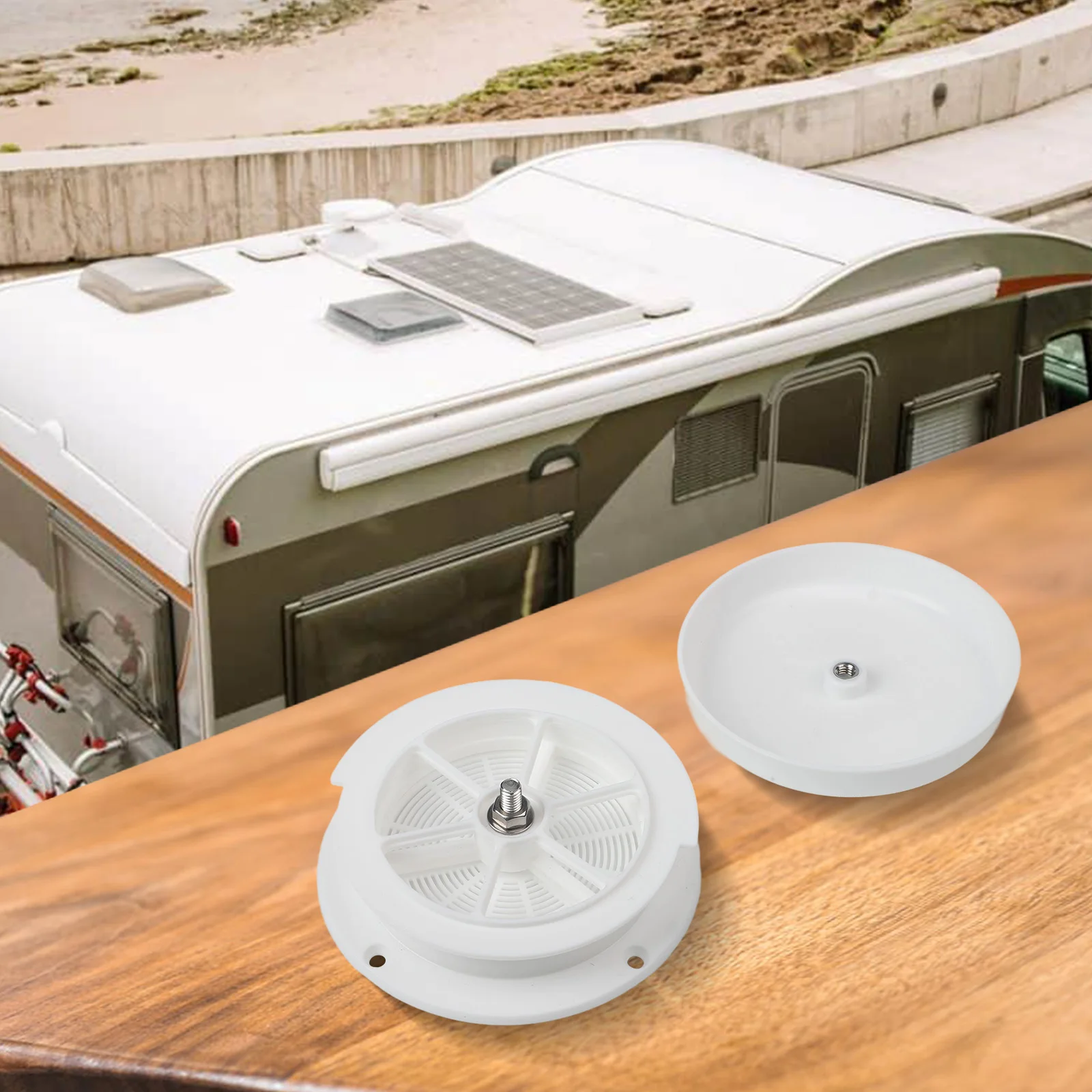 For RVs For Campers Ventilation System Upgrade Water Cover Guard Cap Weather Protection White Weather Effective Airflow Control