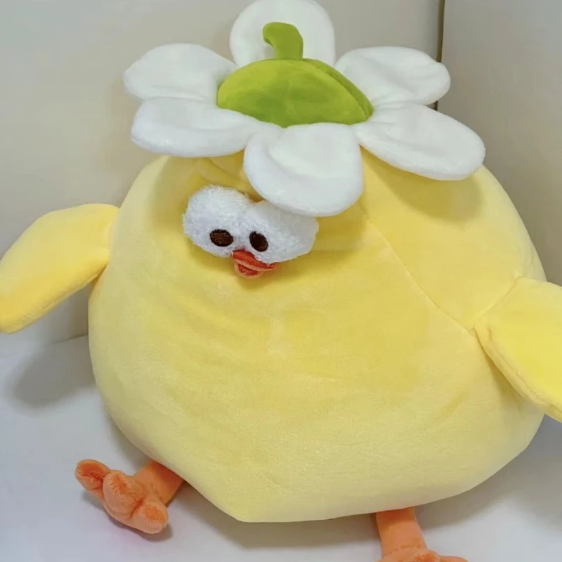 Dundun Chicken Series Doll Daisy  Plush Toy Girl Pillow Cute Cartoon Desktop Ornament Children Model Birthday Gift Kawaii