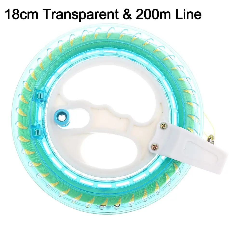 قبضة الورق الورقية جولة مقبض أزرق أداة طائرة ورقية بكرة سلسلة تحلق اللفاف عجلة النار