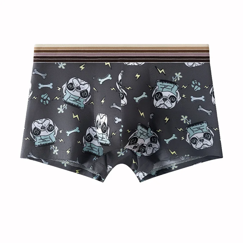 Hot Sexy ice Men boxer shorts men\'s cartoon underwear Male Boxers Homme Comfortable breathable shorts print men underpants