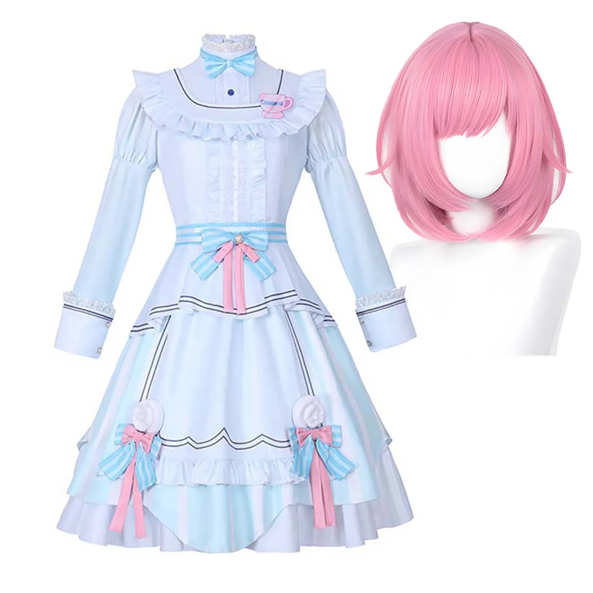 

Аниме проект Sekai косплей Emu Otori костюм парик маскарад Emu Ootori платье Лолиты для женщин